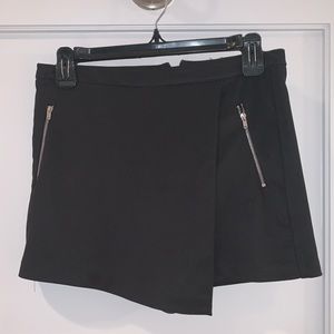 Aqua Black Asymmetric Skort - Size Medium